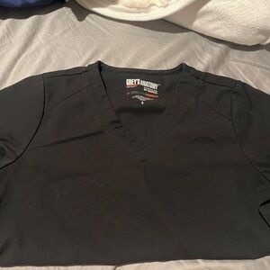 Grey's Anatomy Classic Black Scrub Top